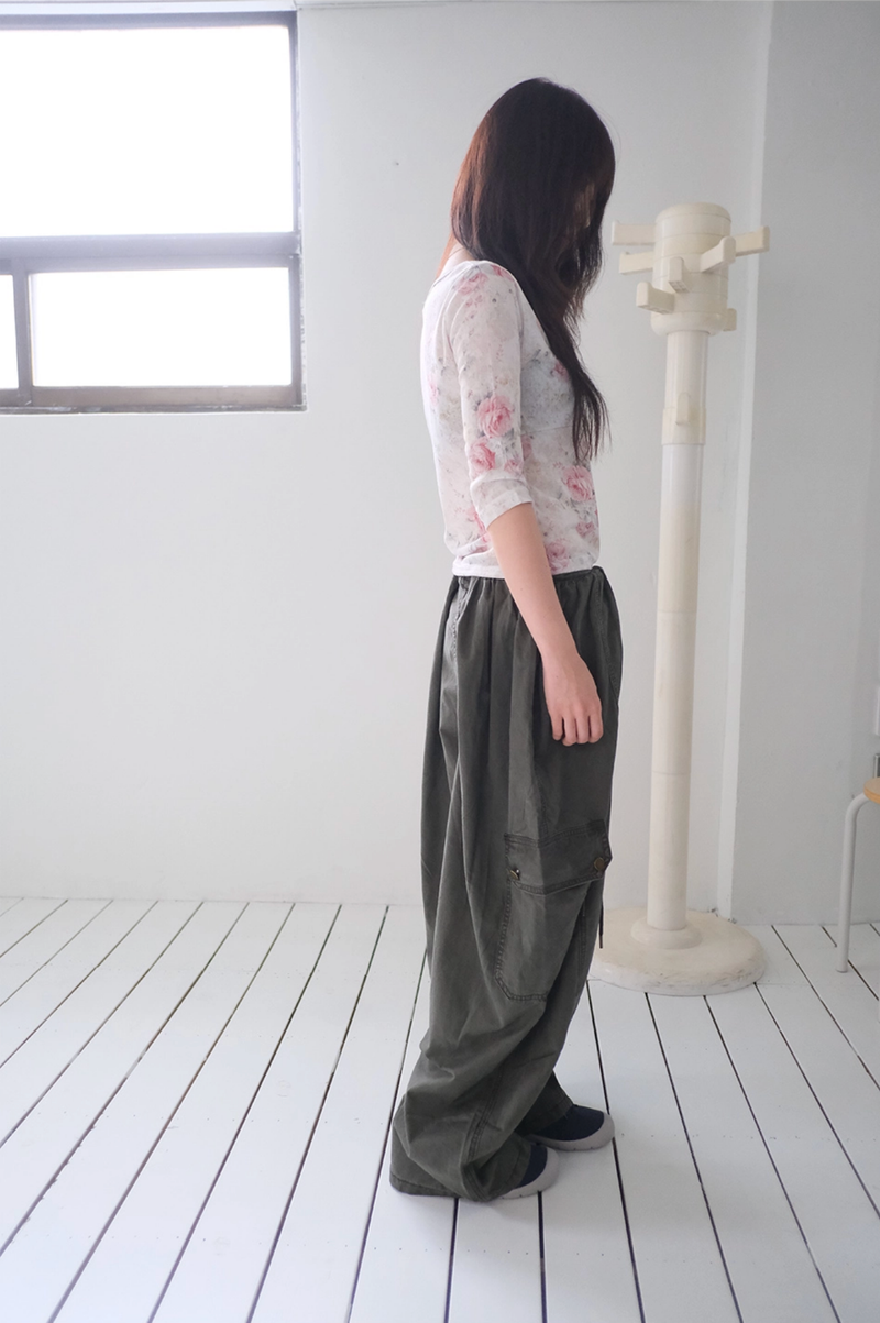 cargo line maxi pants (2c)