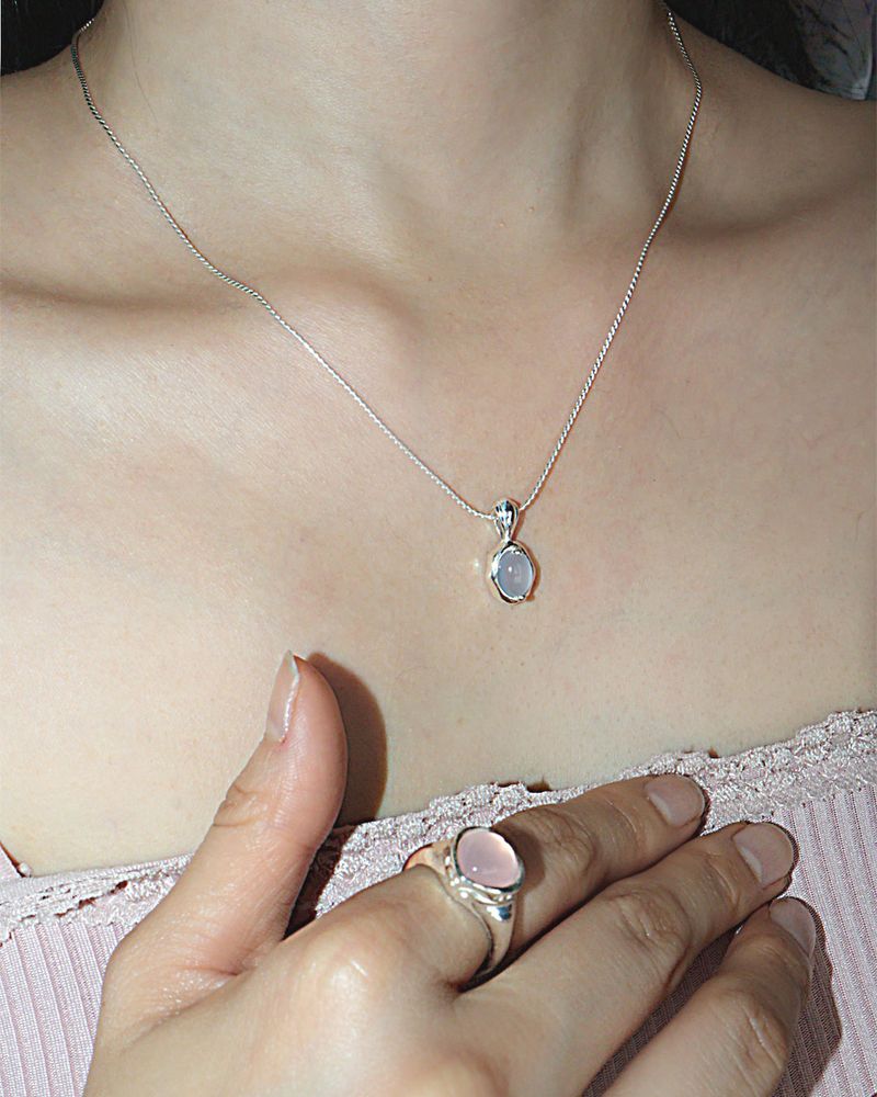 [MADE] water drop necklace