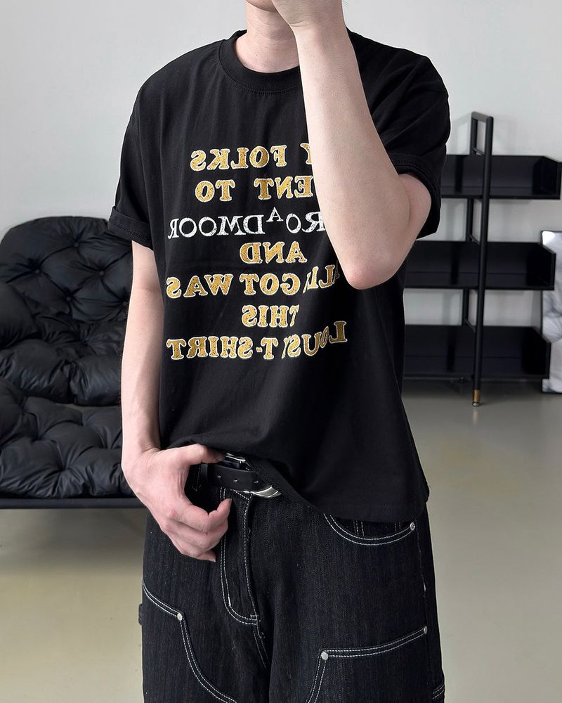 Broden Lettering Printed Short Sleeve