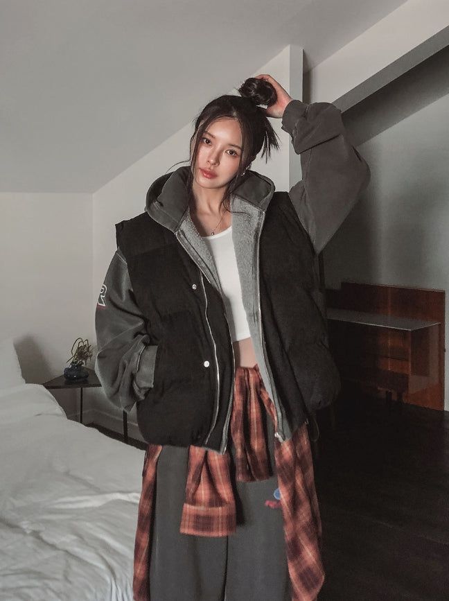 Moody Suede Vest Padded