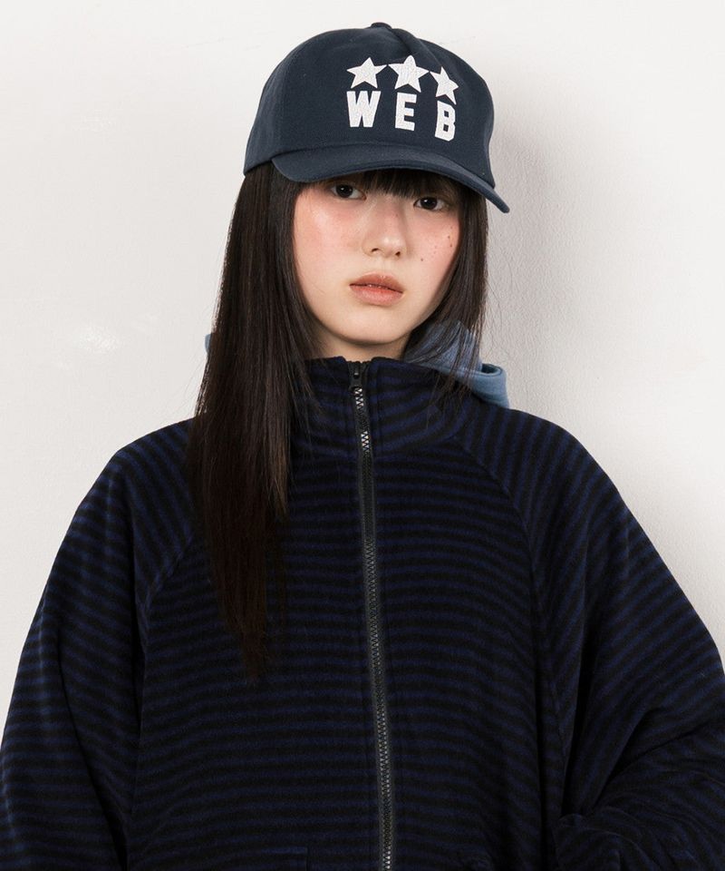 WEBHOUSE（ウェブハウス）の「トリプルスターウェブキャップ - ネイビー    （帽子）」