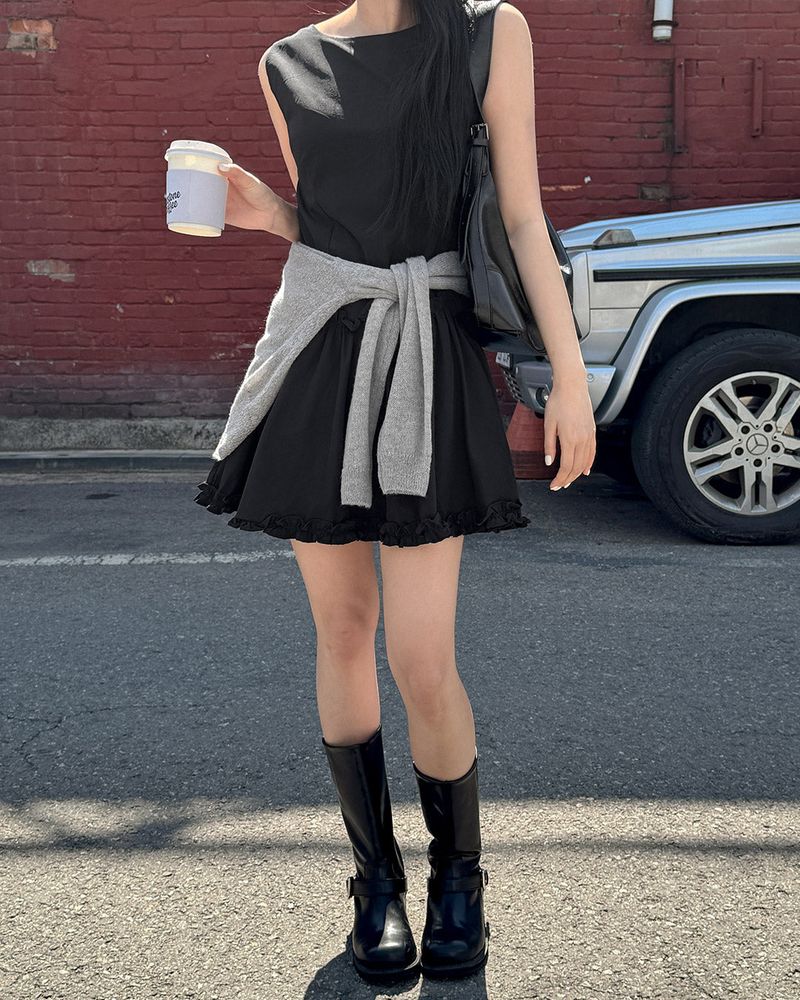Jany frill mini dress