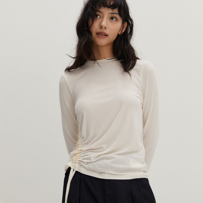 Side String T/Shirts Ivory