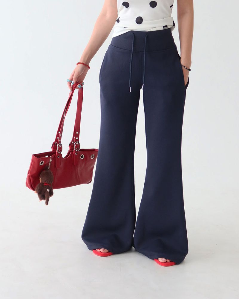 Yuki Slim Banded Bootcut Long Pants