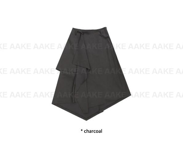 UNBALANCE WRAP LAYERED SKIRT
