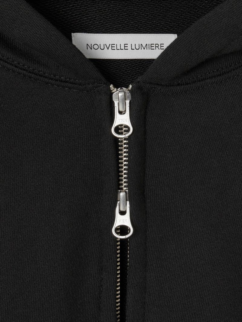 Asel Hooded zip-up Arc Black