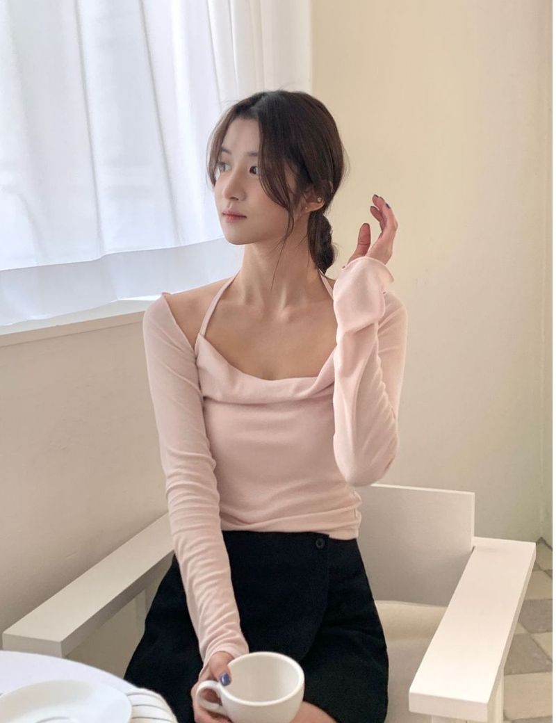 Rie cardigan sleevless set