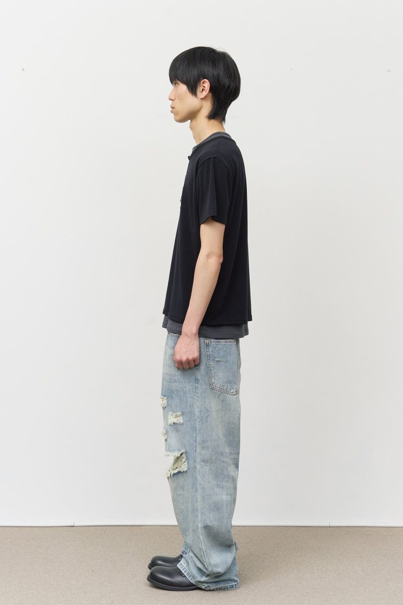 Kenz Buckle Layered Top