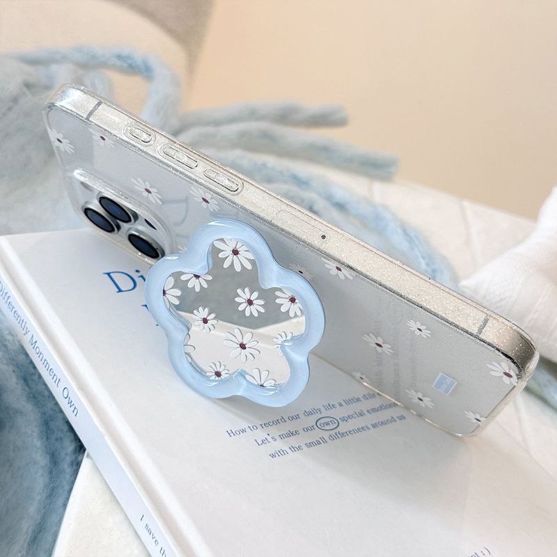 Summer Blue Flower Mirror Stand iPhone Case