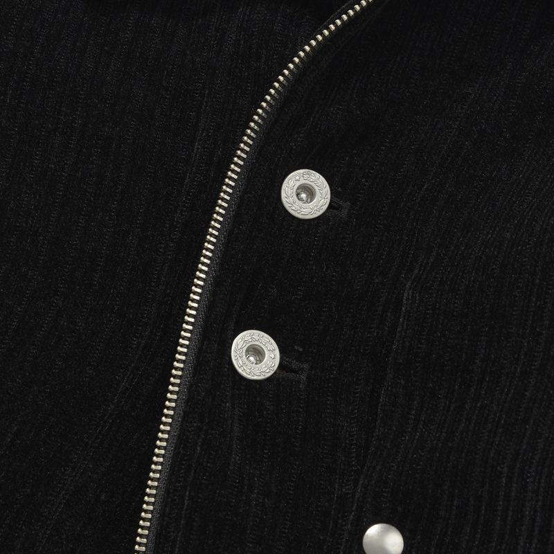 Corduroy bomber jacket / Black