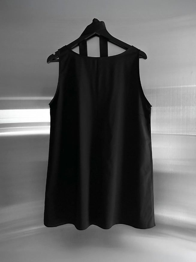 Airy Soft Scarf Sleeveless One Piece