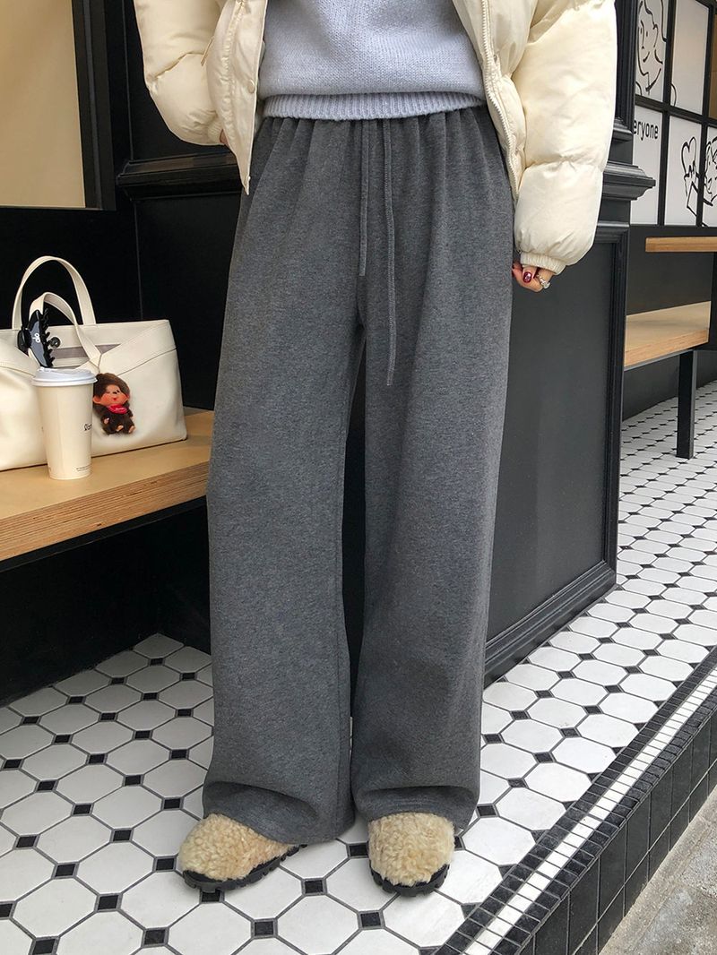 [MADE] ENTOL VELOUR WIDE PANTS