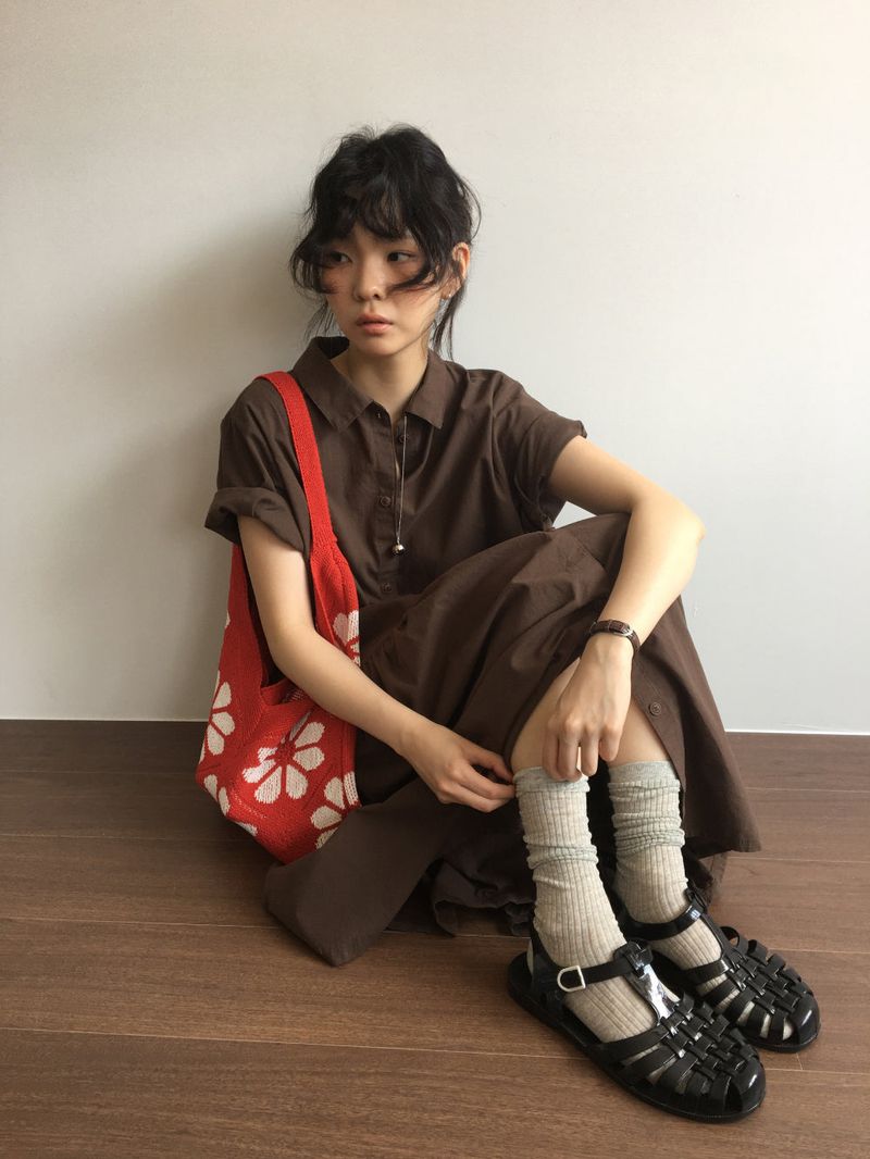 DUGGY(ダギー)の「Ez Flower Knit Bag (2color)(Bags)」