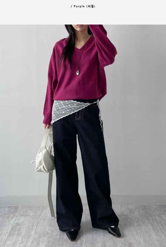 Caro V-neck Loose Fit Knit