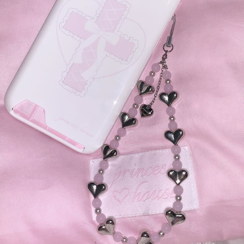 pink soda strap - heart