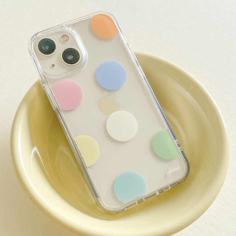 candy dot jellhard phone case