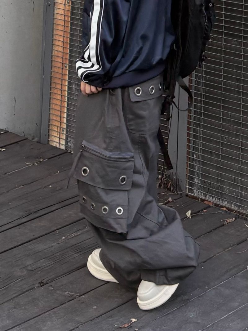 PEARCLAN（ペアクラン）の「ヘキサ アイレット ジッパー カーゴパンツ（パンツ）」