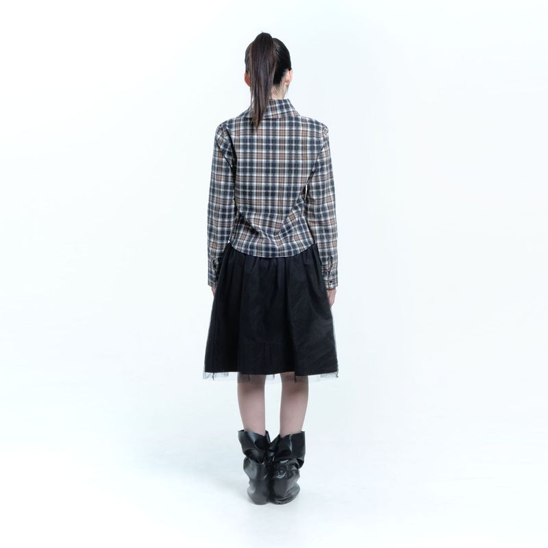 Asym check shirt 004