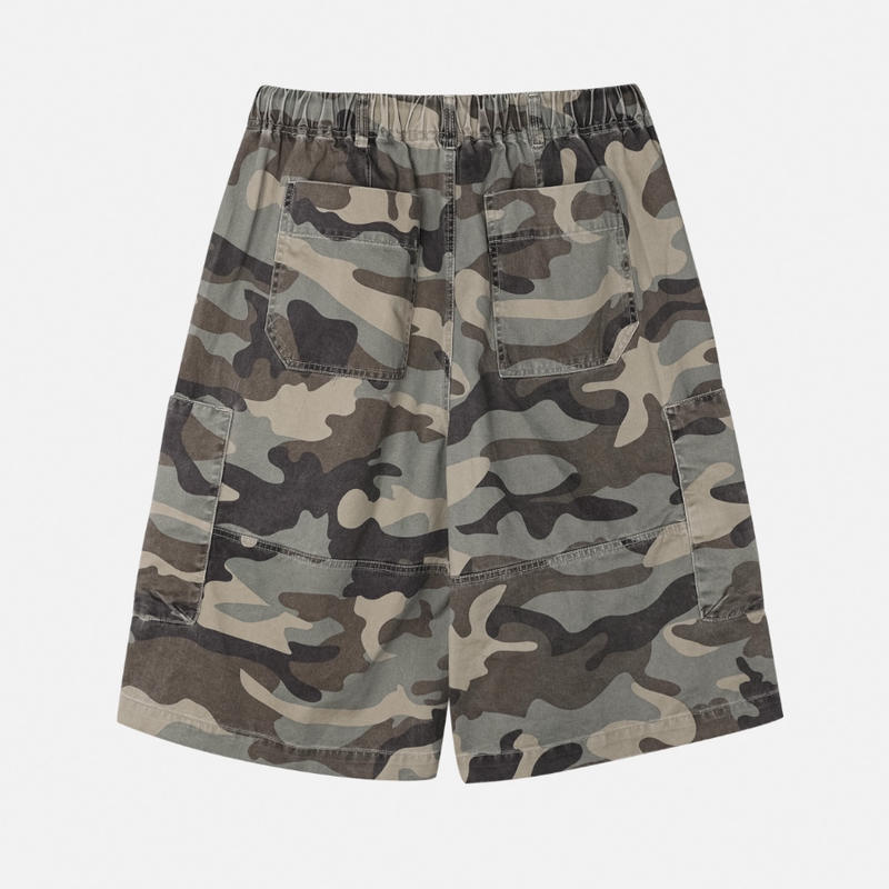 zipper bermuda cargo pants