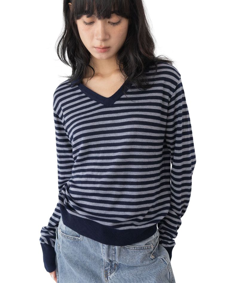 Rams Stripe Collar Knit