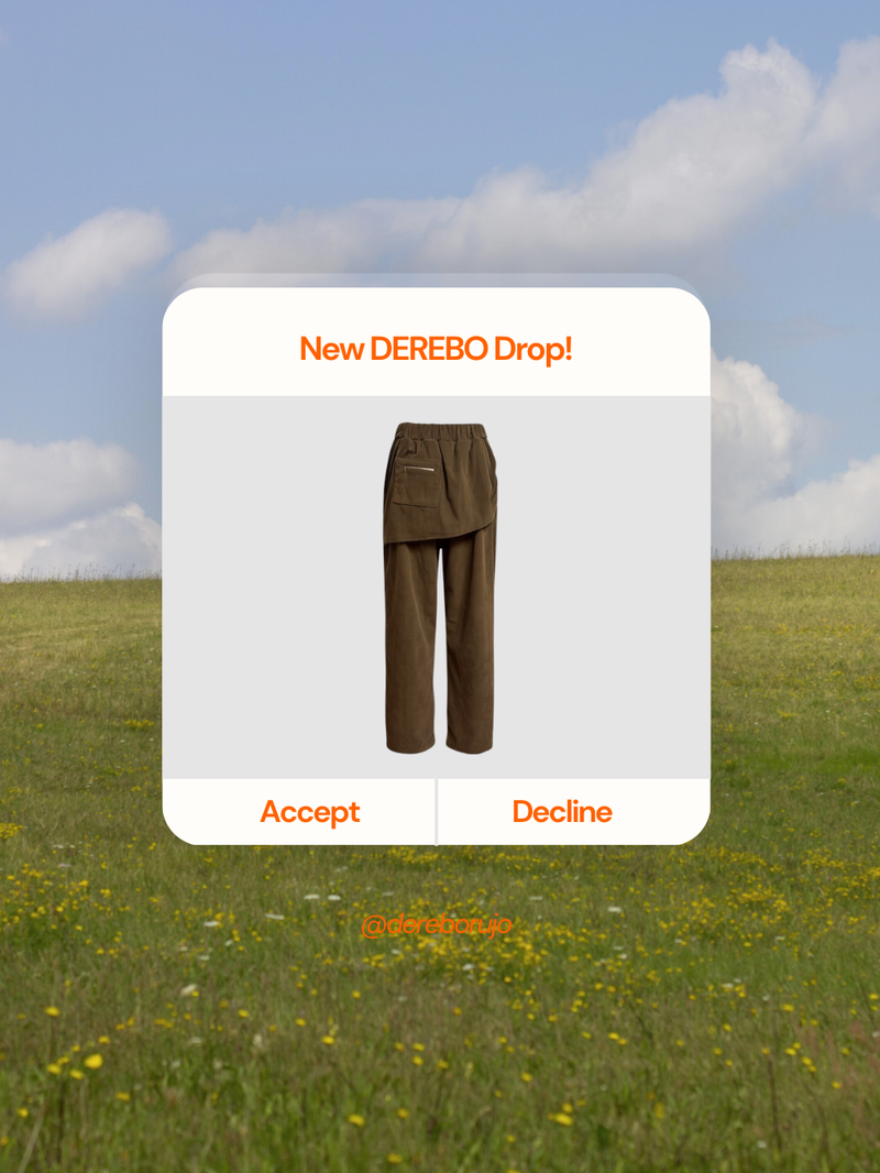 Corduroy Banded Layered Pants