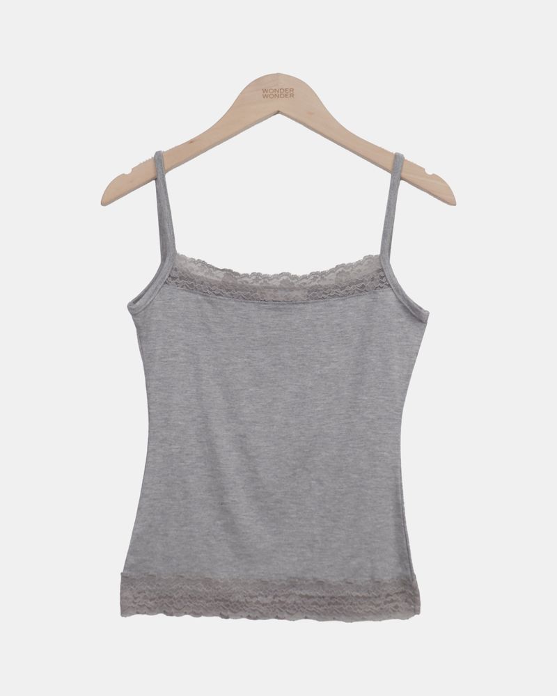 Theple Lace Strap Sleeveless Top