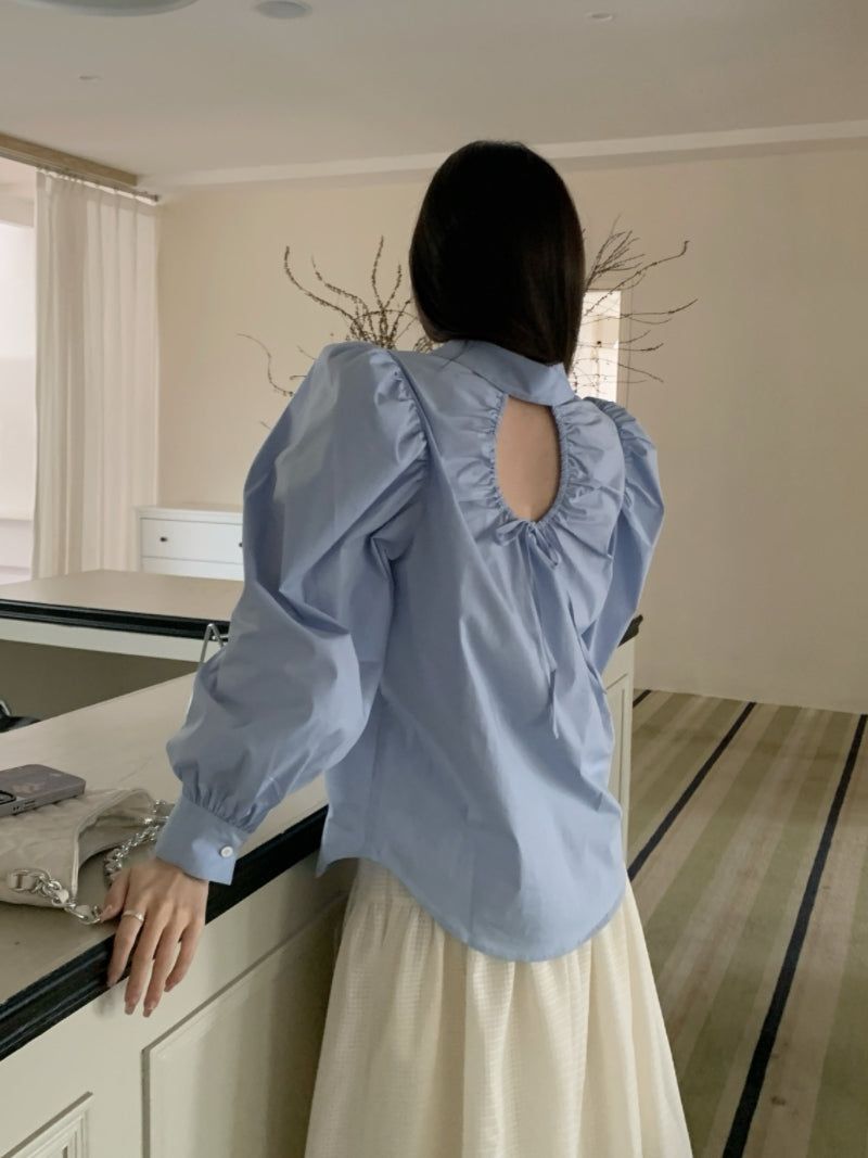 dereborujo（ドレボルゾー）の「[SALE] Sora Back Point Shoulder Puff Blouse（Tops）」