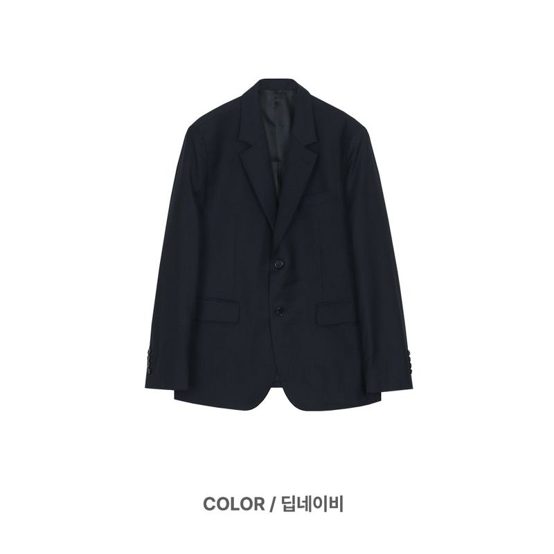Striped Single Jacket 2COLOR