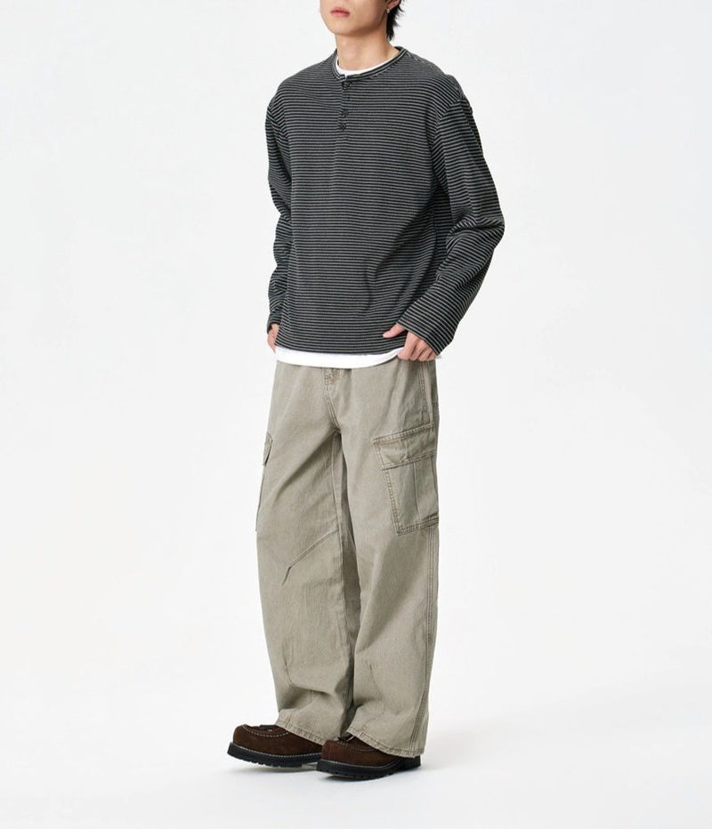 Remy Stripe Henley Tee