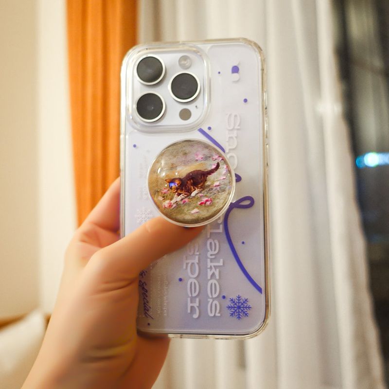 【MADE】(2type) Snow Violet Jelly hard Phone case