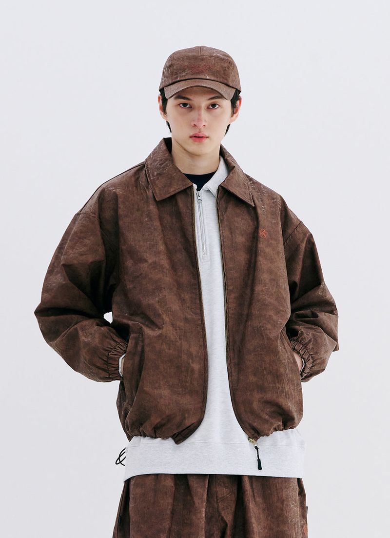 DSXBS LOGO LEATHER JACKET