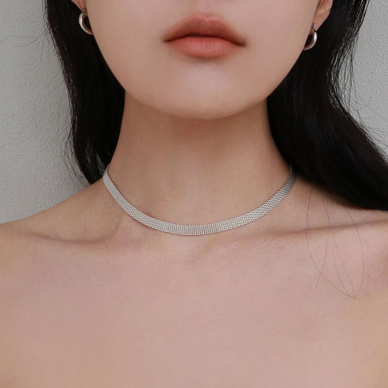 silver fabou necklace (vermeil)
