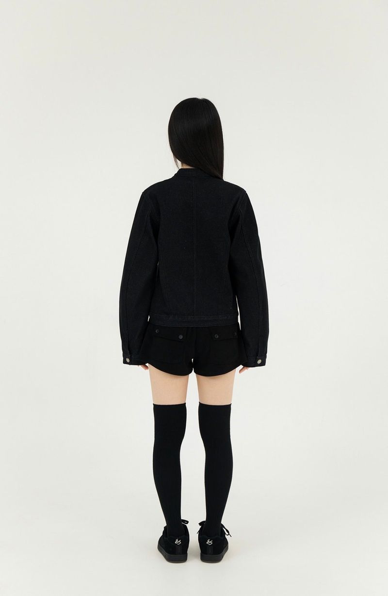NON-FADE DENIM BUCKLE JK