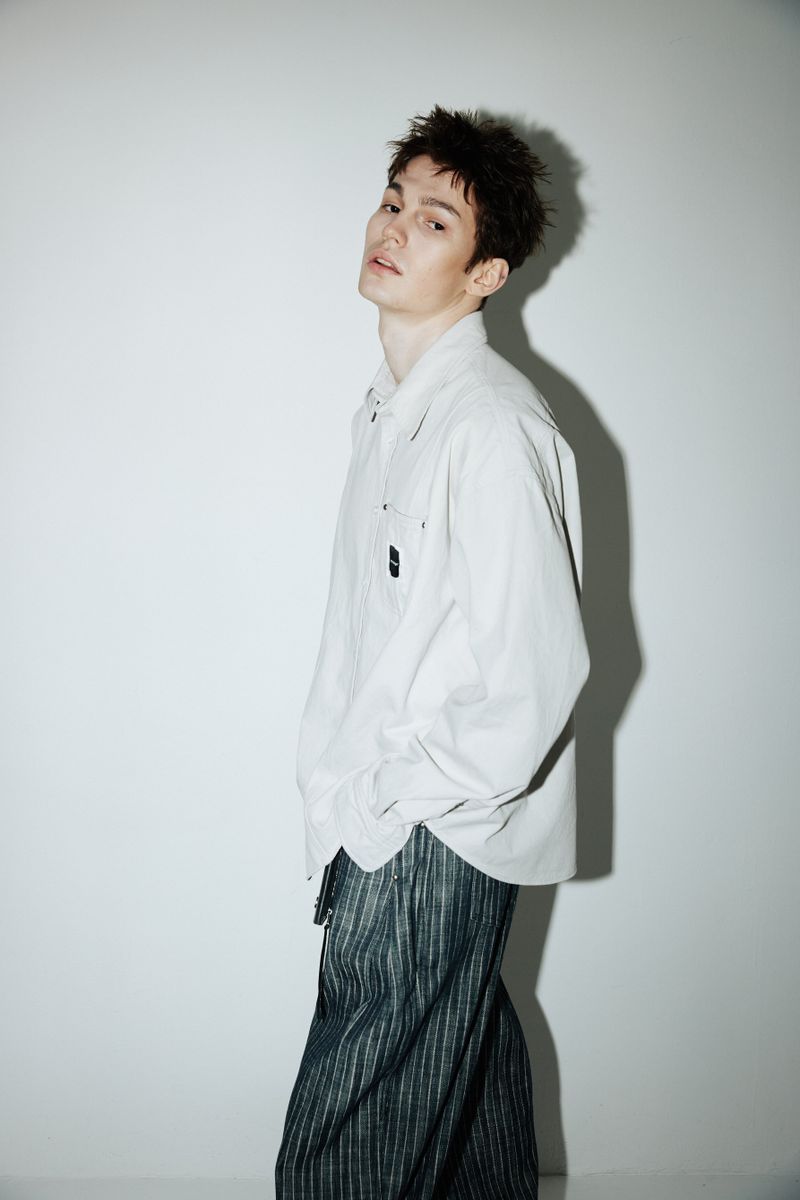Garment Washed Work Shirts (Lauren-beige)
