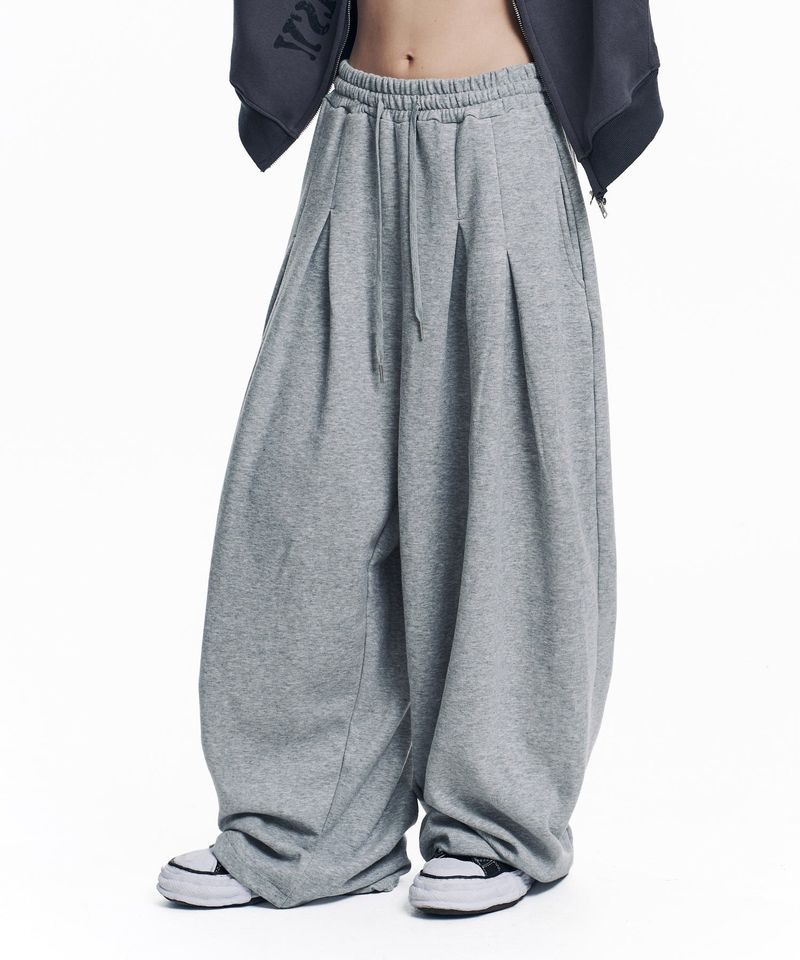 EASY NO EASY（イージーノーイージー）の「Super Mega Balloon Two-Tuck Sweatpants - Grey（Pants）」