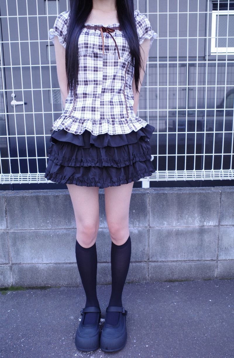 popo frill mini sk (4color)