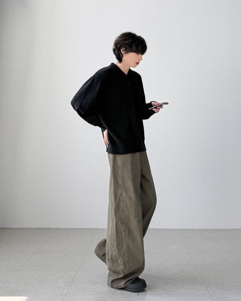 Gallua Peach Wide Pants