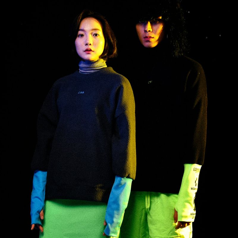 アームアーマーフリースプルオーバー[UNISEX] Arm-Warmer Fleece Pullover (Grey)
