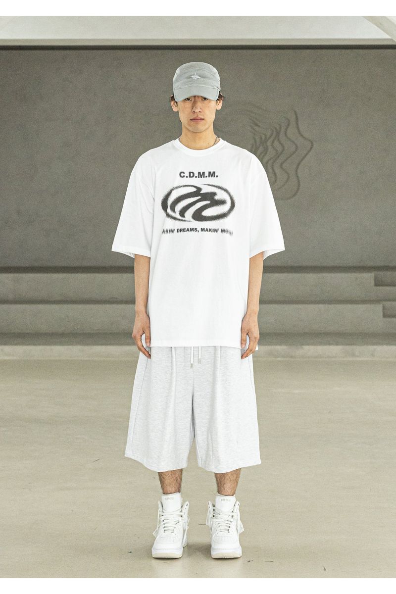 CDMM REAL OVERSIZED SHORT T-SHIRTS MSFTS003-WT