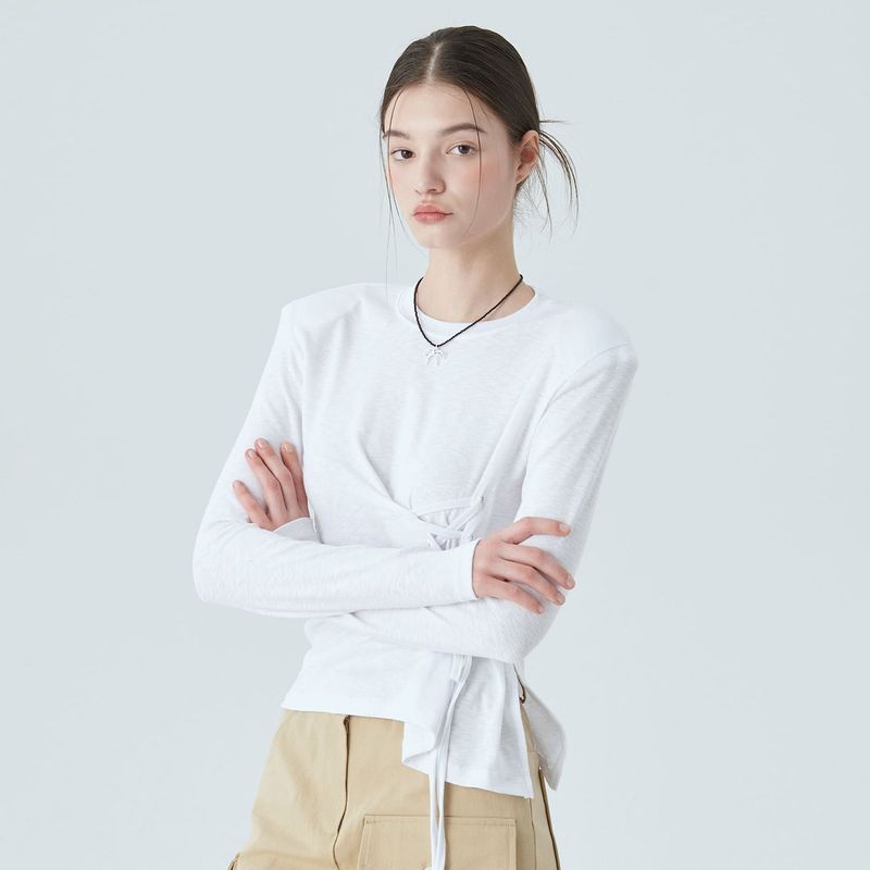 CORSET UNBALANCE TOP / WHITE