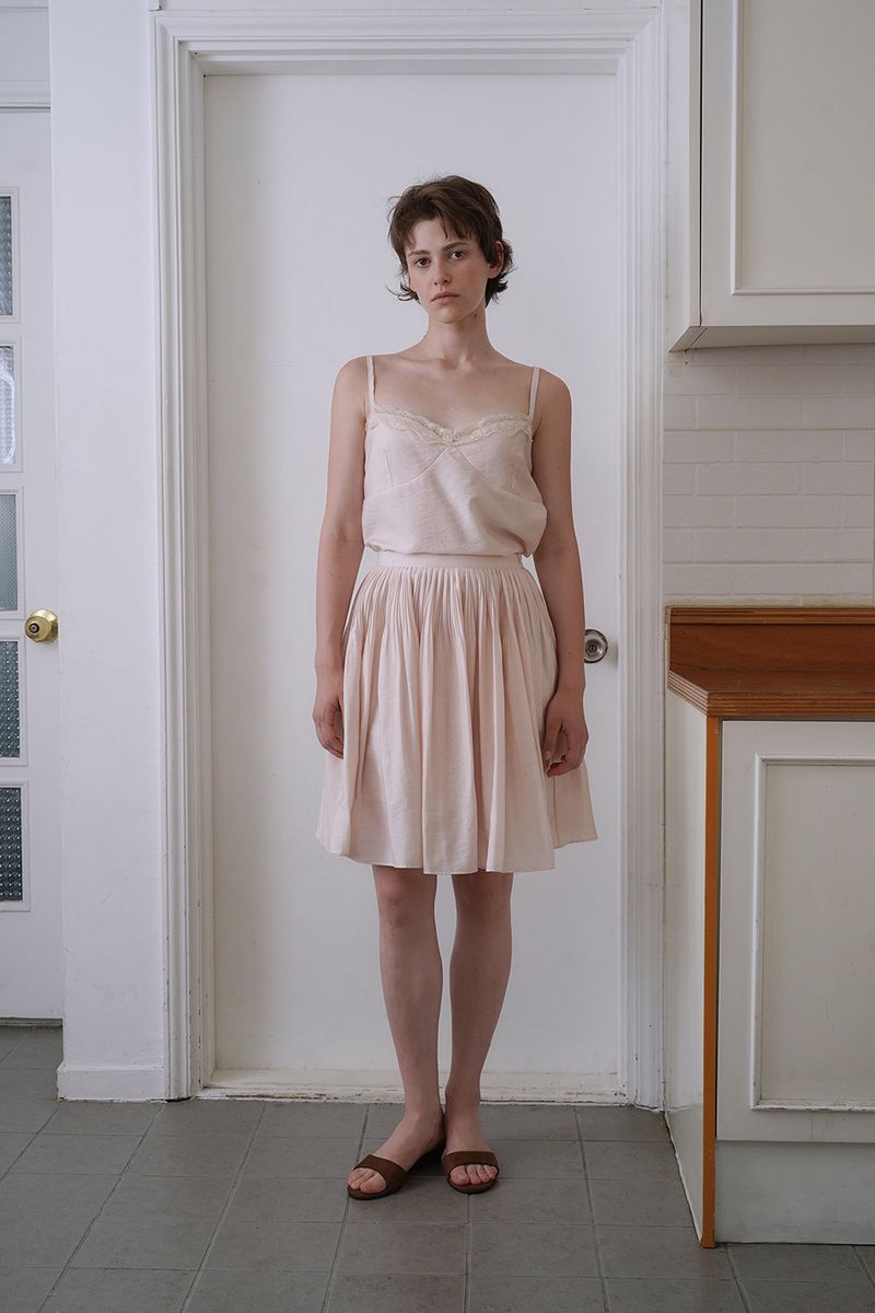 Sleek tensel skirt_pink