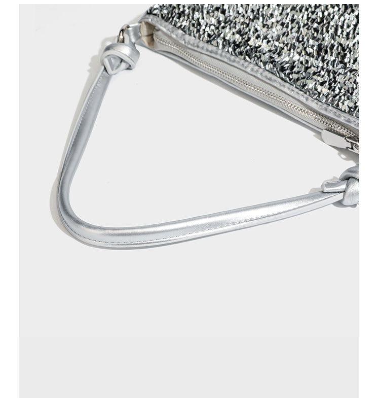 Metallic Sequin Hobo Shoulder Party Bag