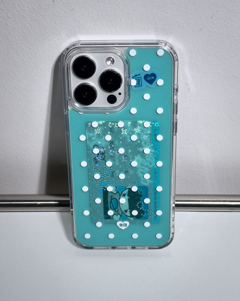 DOT JELLY Gel Hard Slim Phone Case - soda blue