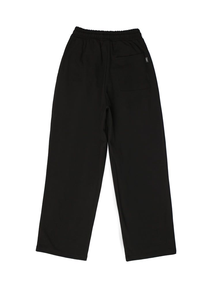 P004 BANDING ONE TUCK SWEAT PANTS_BLACK