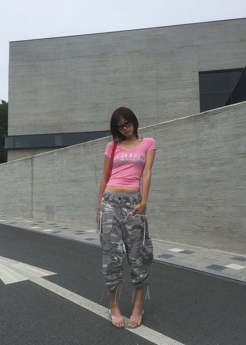 CAMO CAPRI PANTS (2color)