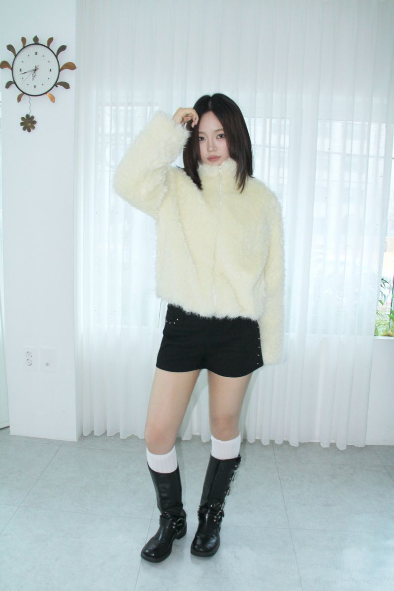 NOIR SOFT FUR JOGGER JK
