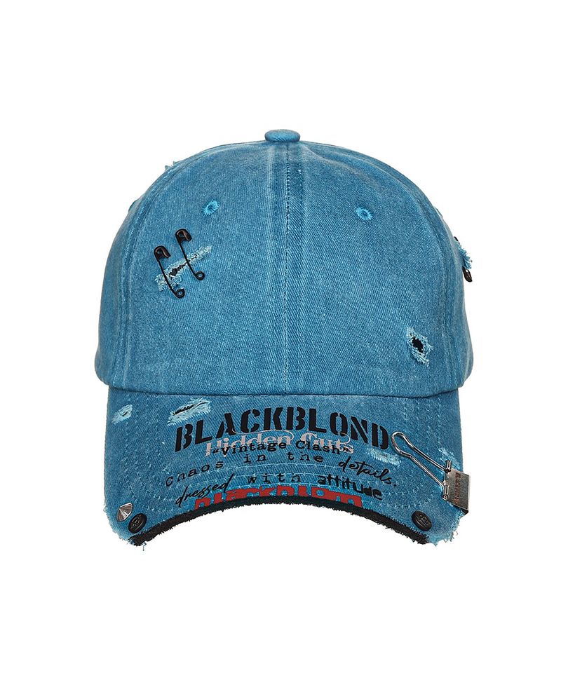 BBD Ripped Custom Vintage Clash Pigment Cap (Ocean Blue)