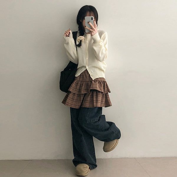 トツチェックカンカンスカート