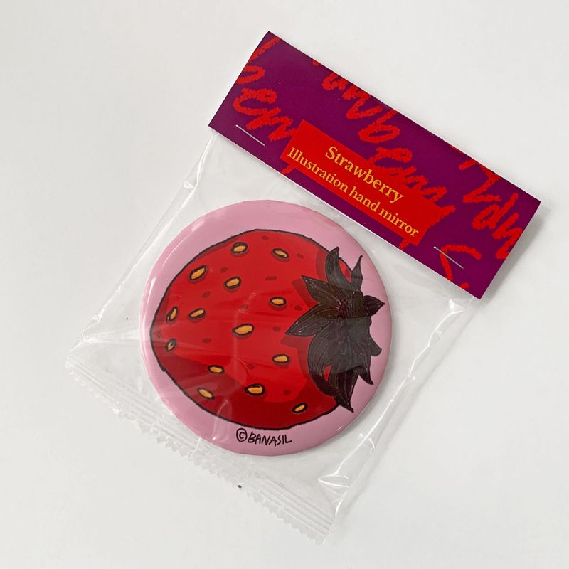 BANASIL SHOP（バナシルショップ）の「ストロベリーハンドミラー（ファッション小物）」