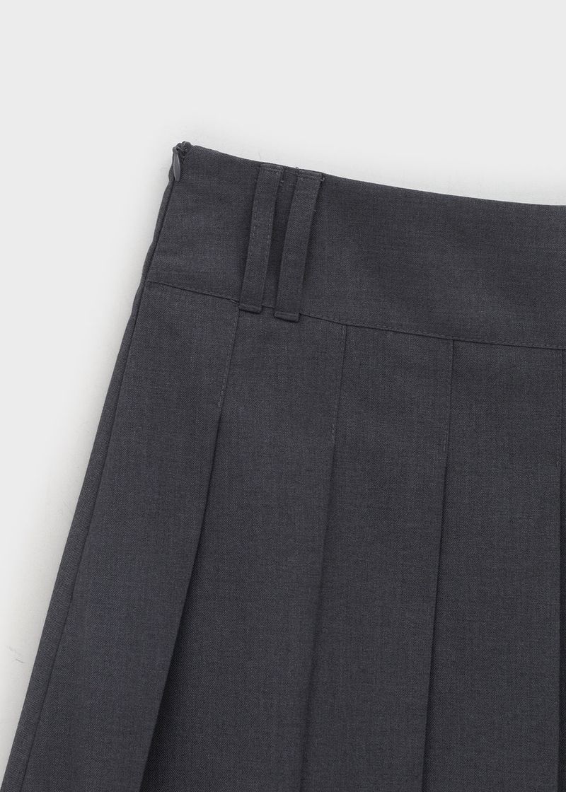 [MADE] Pretzel Pleated Midi Skirt